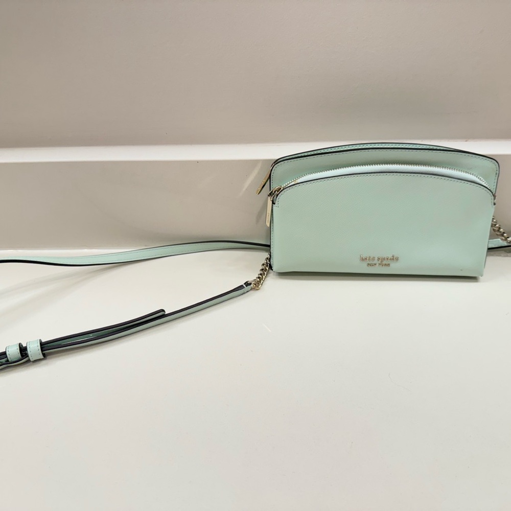 Kate Spade Blue Crossbody Bag with Adjustable Strap